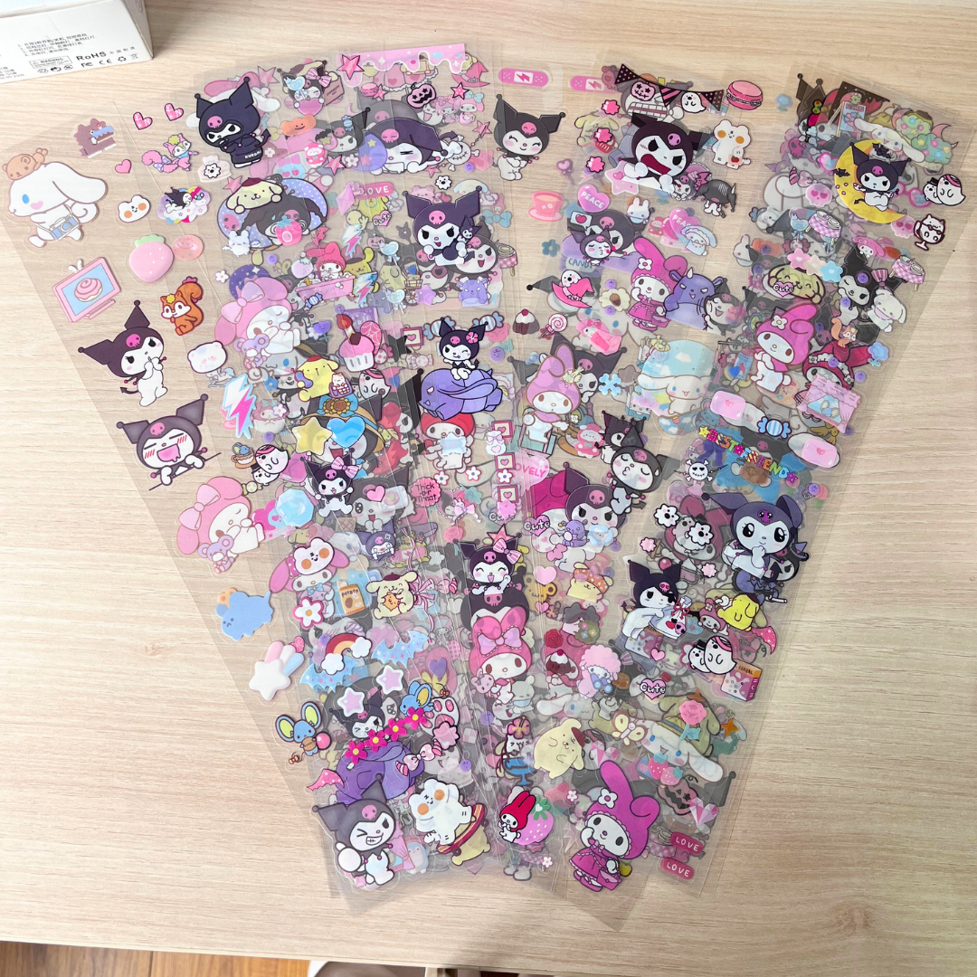 Set de Stickers Kawaii de Kuromi