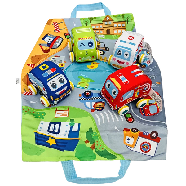 Alfombra Juguete Pista De Autos Infantil Antigolpes