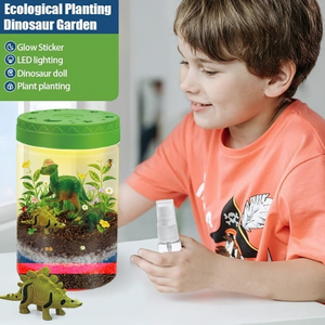 Terrario Dinosaurio Experimentos Para Niños Proyecto Plantas