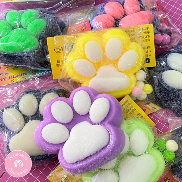 Squishy Mediana Patita De Gato Pegajosa Juguete Antiestrés