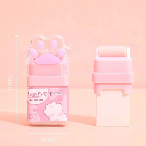 Gomas De Borrar Garrita Con Depósito Y Rodillo Recolector