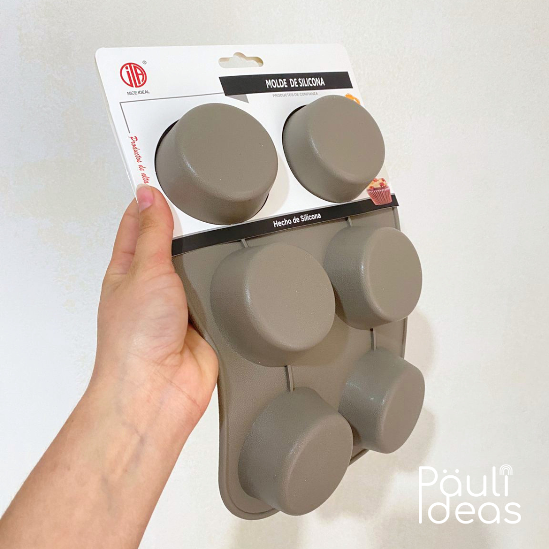 Molde De Silicona Para 6 Cupcakes Y Muffins Antiadherente