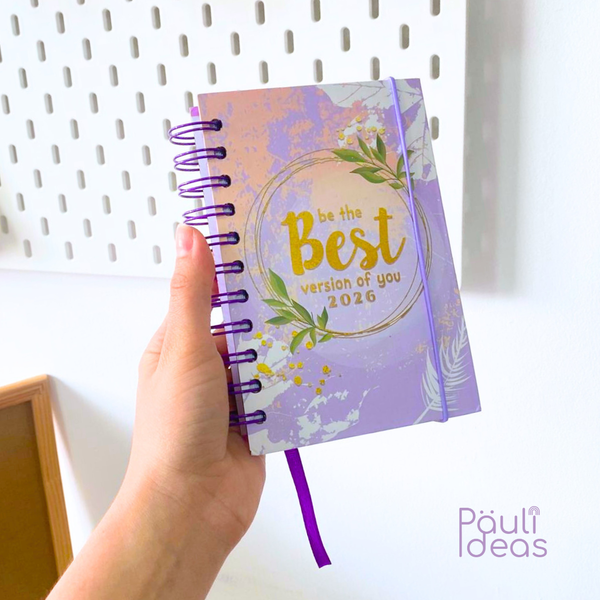 Agenda 2026 Tamaño A6 Diseño Frases Motivacionales