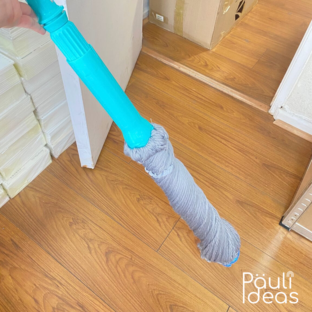 Trapeador Con Exprimidor Automático Para Limpieza