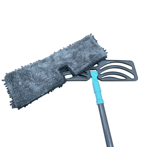 Trapero De Microfibra Y Pulidor Con Mango Extensible 2 En 1