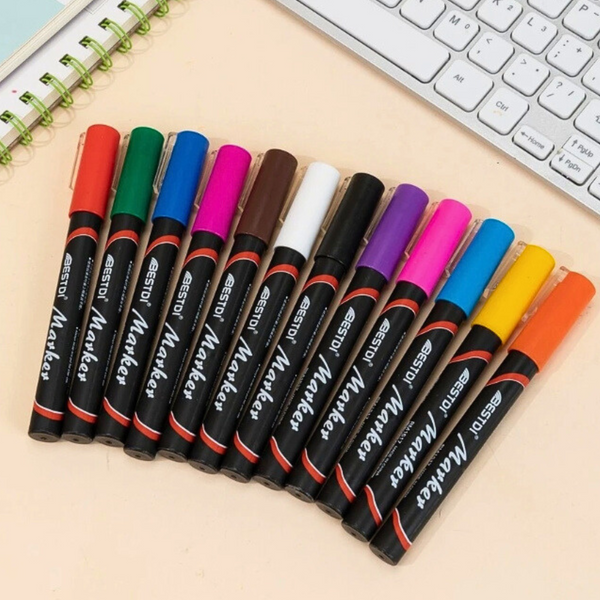 Plumones Acrílicos 12 Colores Para Toda Superficie