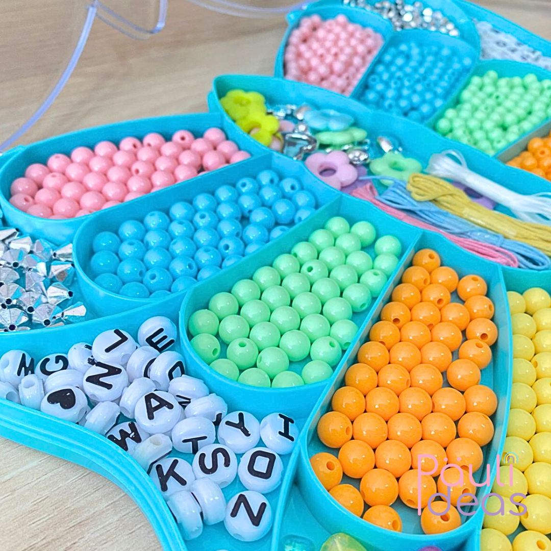 Juguete Kit Para Hacer Pulseras Y Collares Set Manualidades