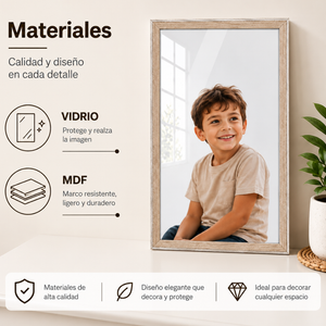 Marco Para Fotos 40x60 Cm Cuadro Portarretrato Decorativo Para Pared