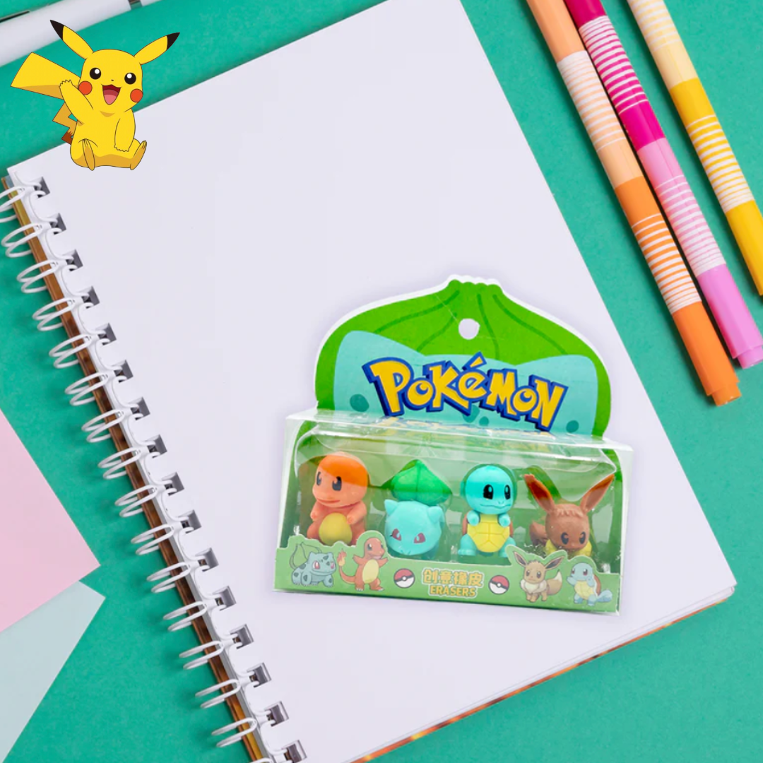 Kit Kawaii de Papelería con Temática Pikachu