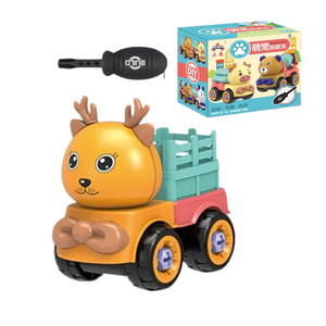 Camión Armable Y Desarmable De Animales Juguete Didáctico