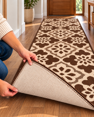 Alfombra Decorativa Antideslizante 180x60Cm Para Pasillo