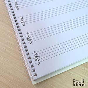 Cuaderno De Música A4 Block De 20 Hojas