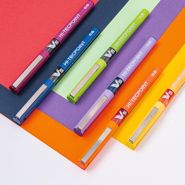 Lápices Tinta Pilot Hi-tecpoint V5 0.5 Mm Full Colores Set 6