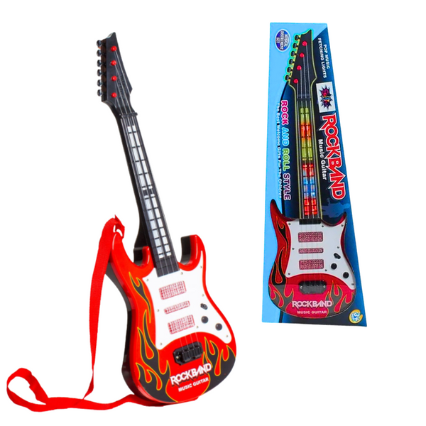 Guitarra Musical Juguete Niños Con Luces Y Sonido