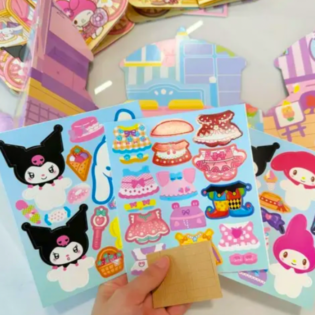 Set de Stickers y Accesorios De sanrio