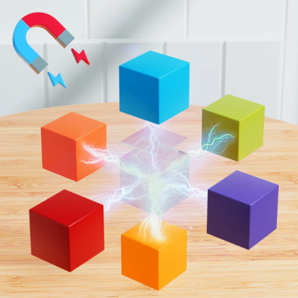 Bloques De Construcción 3d Magnéticos Didáctica Para Niños