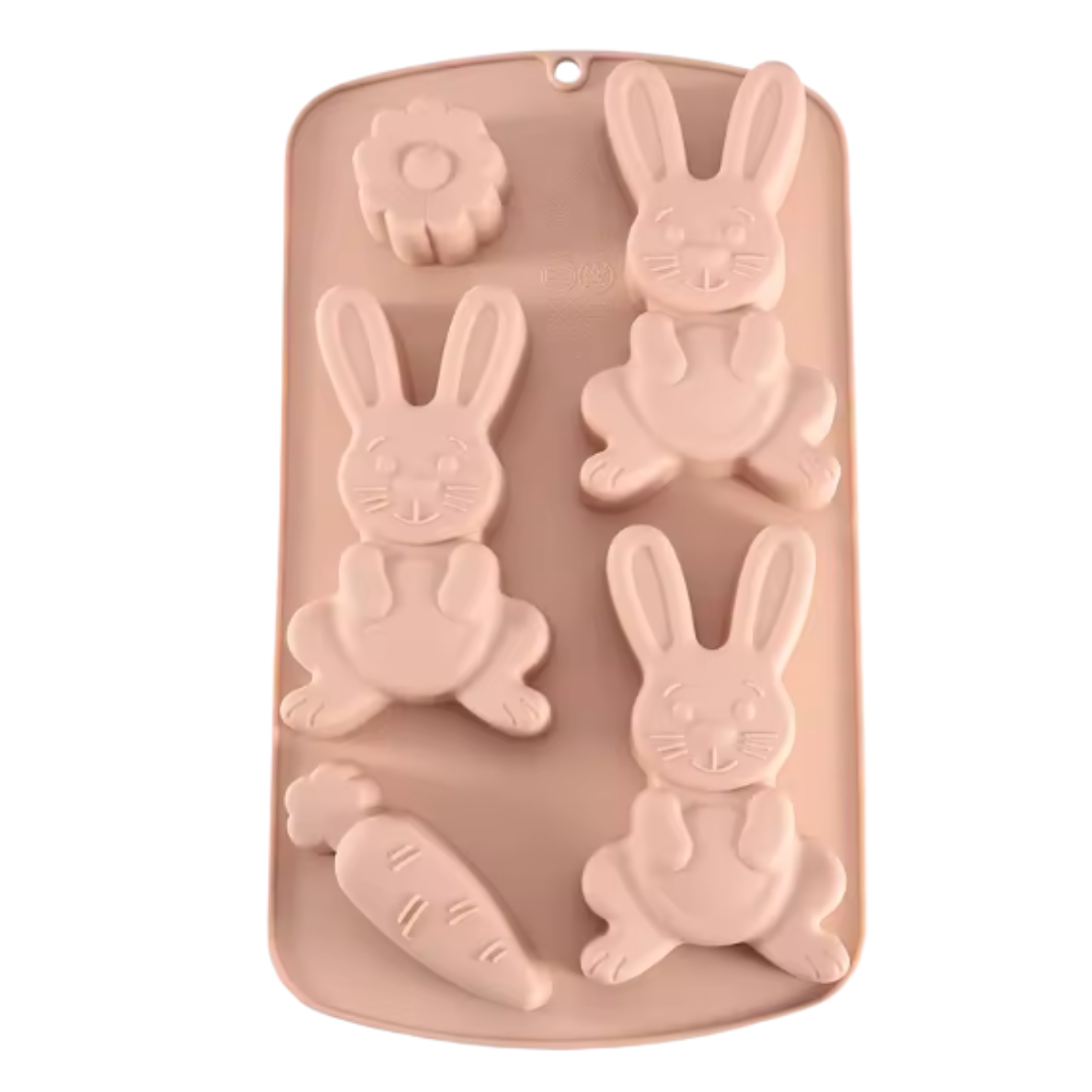 Molde De Silicona Conejo De Pascua
