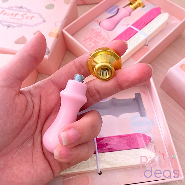 Sello Con Lacre Vintage Timbre Cera Tarjetas