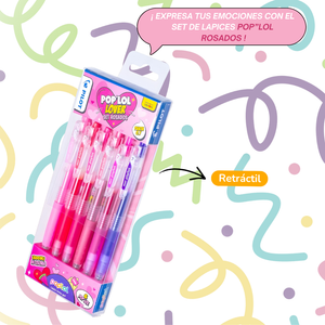 Lápices Tinta Gel 0.7mm Pilot Pop'lol Lover Set De 6