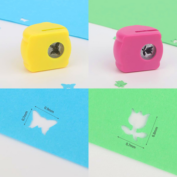 Mini Perforadoras Con Formas Y Diseño Kawaii Pack De 3