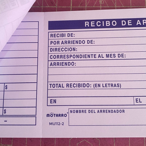 Talonario Recibos De Arriendo