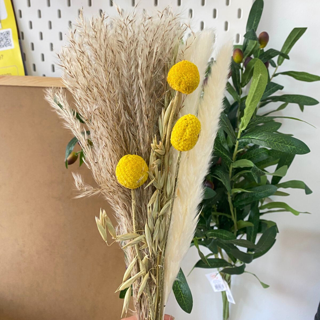 Ramo De Flores Secas Naturales Boho Mixtas