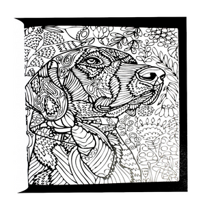 Libro Mandala Animales + 12 Plumones Doble Punta Fina/gruesa