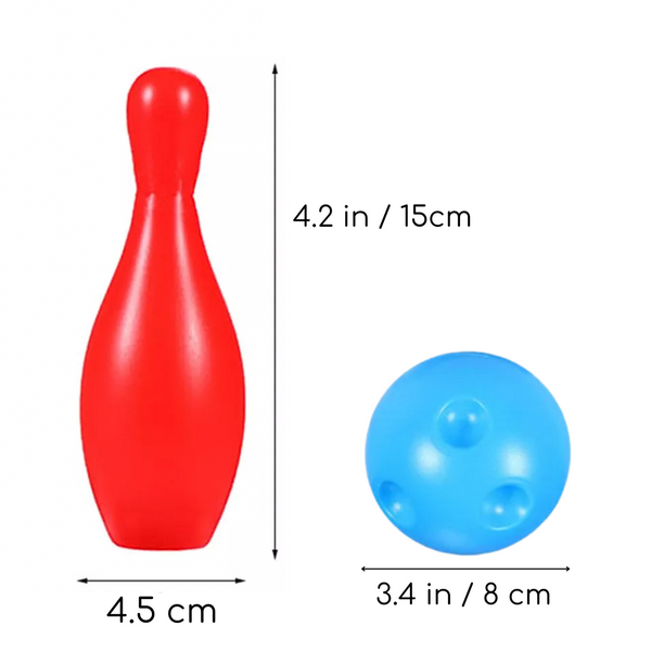 Set De Bowling Palitroques Bolos Juego Para Niños