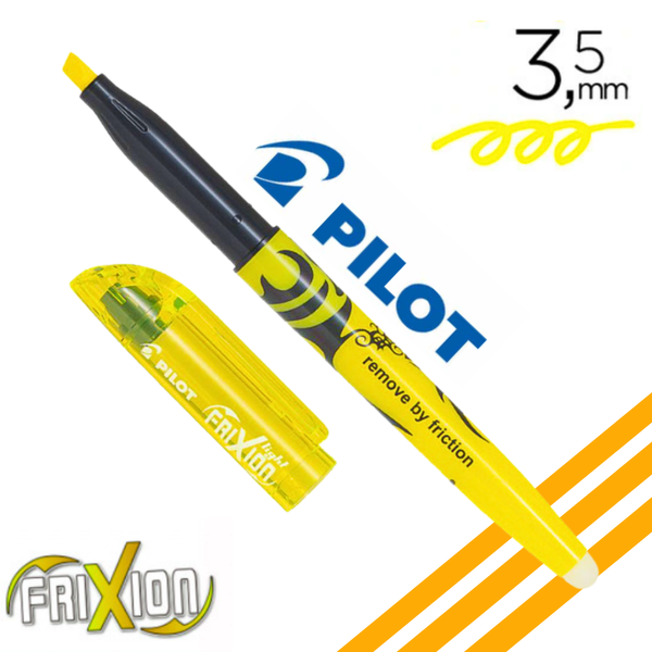 Destacadores Borrebles Frixion Light Punta Biselada Set X3