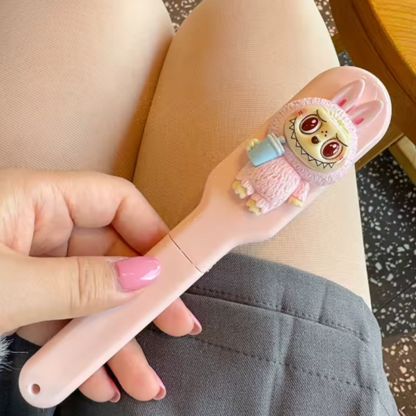 Cepillo De Pelo Bubu Plegable Kawaii Perfecto Para Viaje