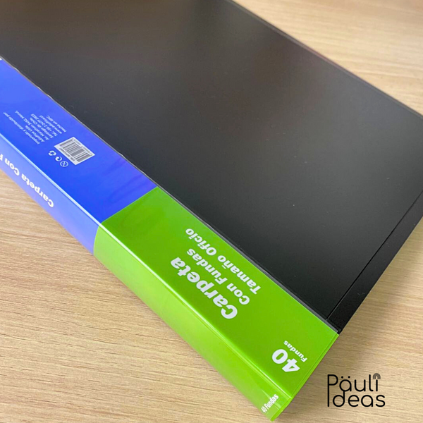 Carpeta Archivadora Tamaño Oficio Con 40 Fundas Transparente