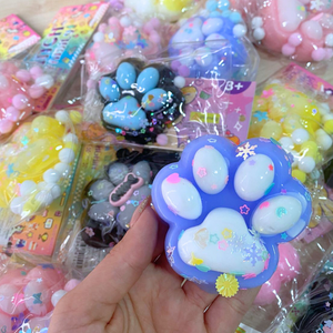 Squishy Patita De Gato Pegajosa Juguete Antiestrés