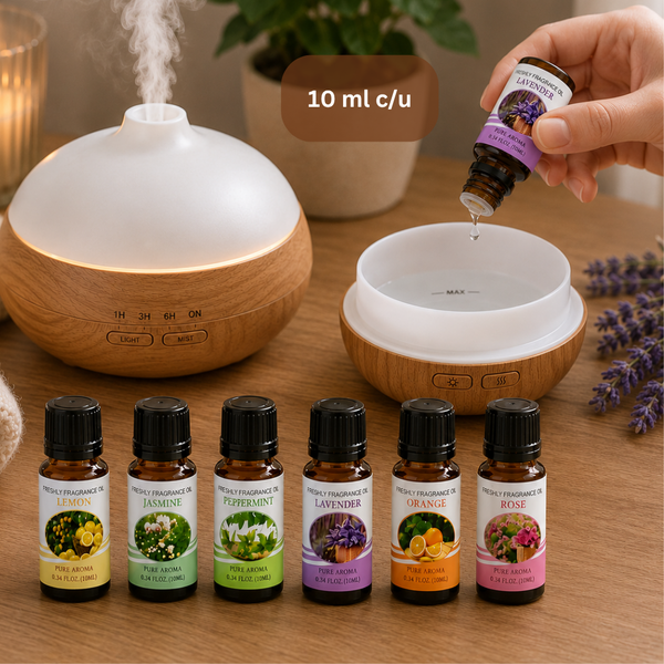 Set de  6 Aceites Esenciales Aromáticos Para Difusor/Humificador