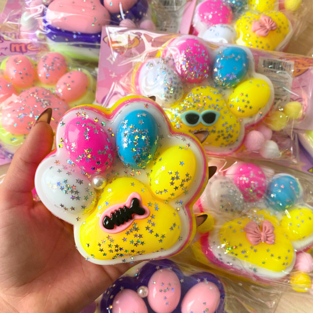 Squishy Grande Patita De Gato Pegajosa Juguete Antiestrés