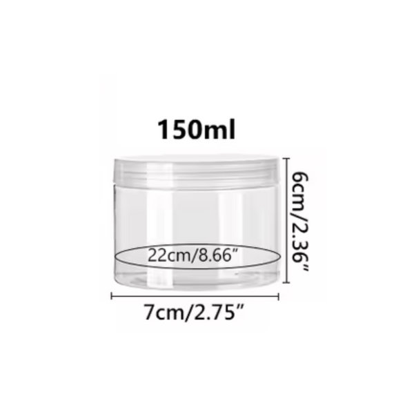 Envase Plástico Con Tapa Rosca Contenedor Pack De 2