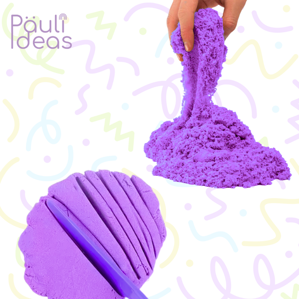 Kit De Arena Mágica Con Moldes Y Herramientas Para Niños