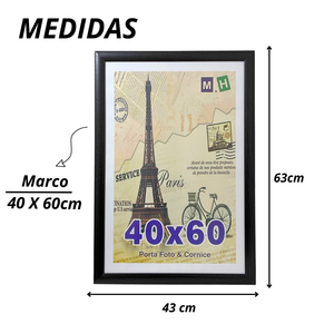 Marco Para Foto 40x60 Cm Cuadro Portarretrato