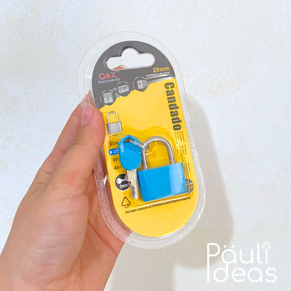Mini Candado Para Mochila Y Equipaje Con 2 Llaves
