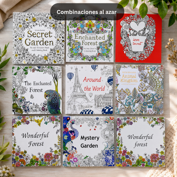 Set Mandalas Para Colorear + 12 Lápices Tiralinea Colores