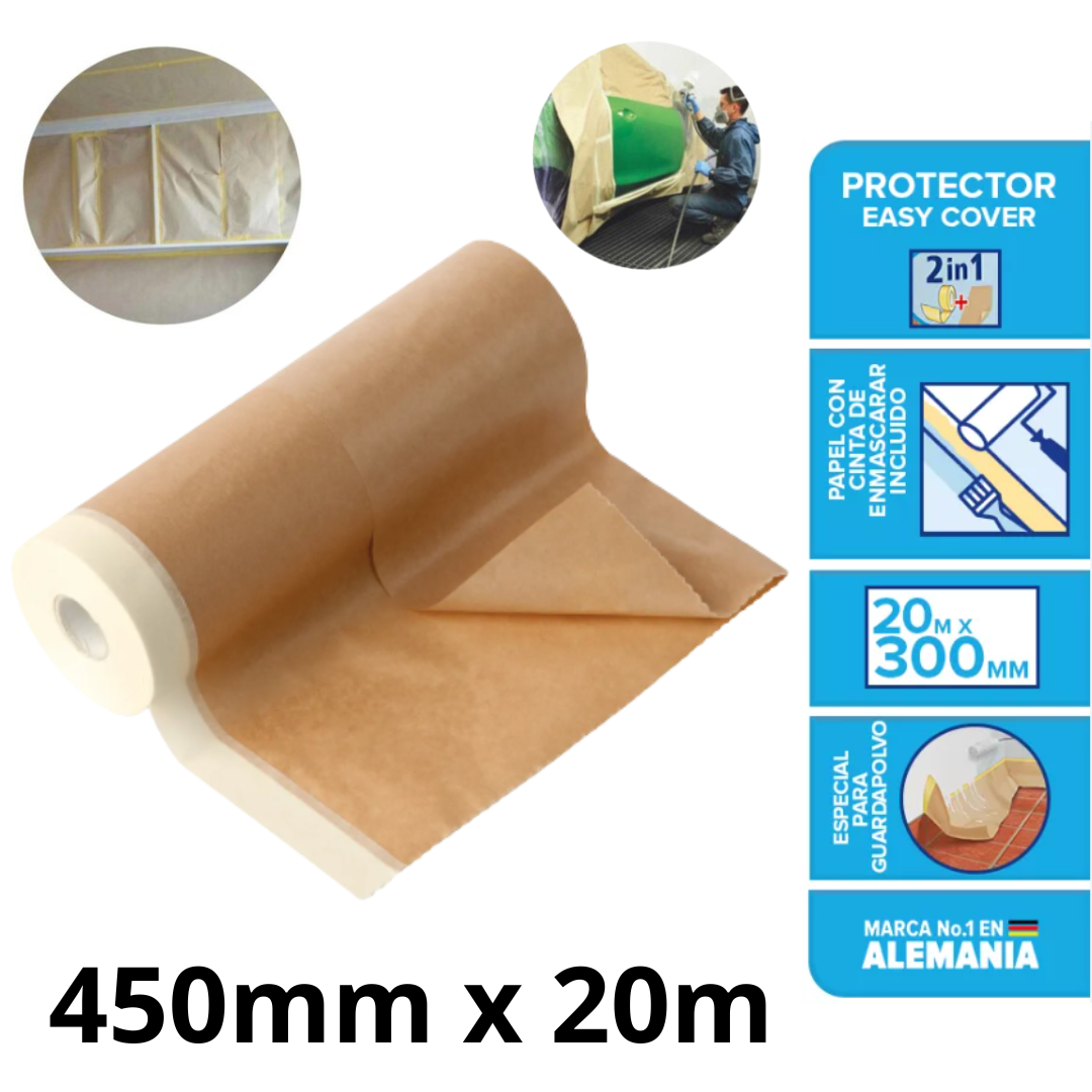 Plástico Para Enmascarar Muebles 45 Cm X 20 M Rollo