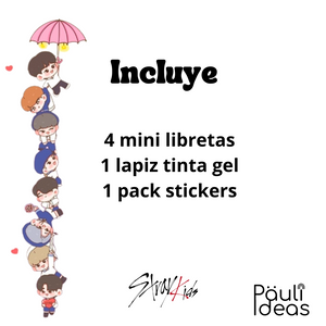 Set Papelería Kawaii Skzoo