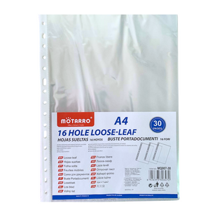 Fundas Transparentes Plástica A4 Pack 30 Hojas