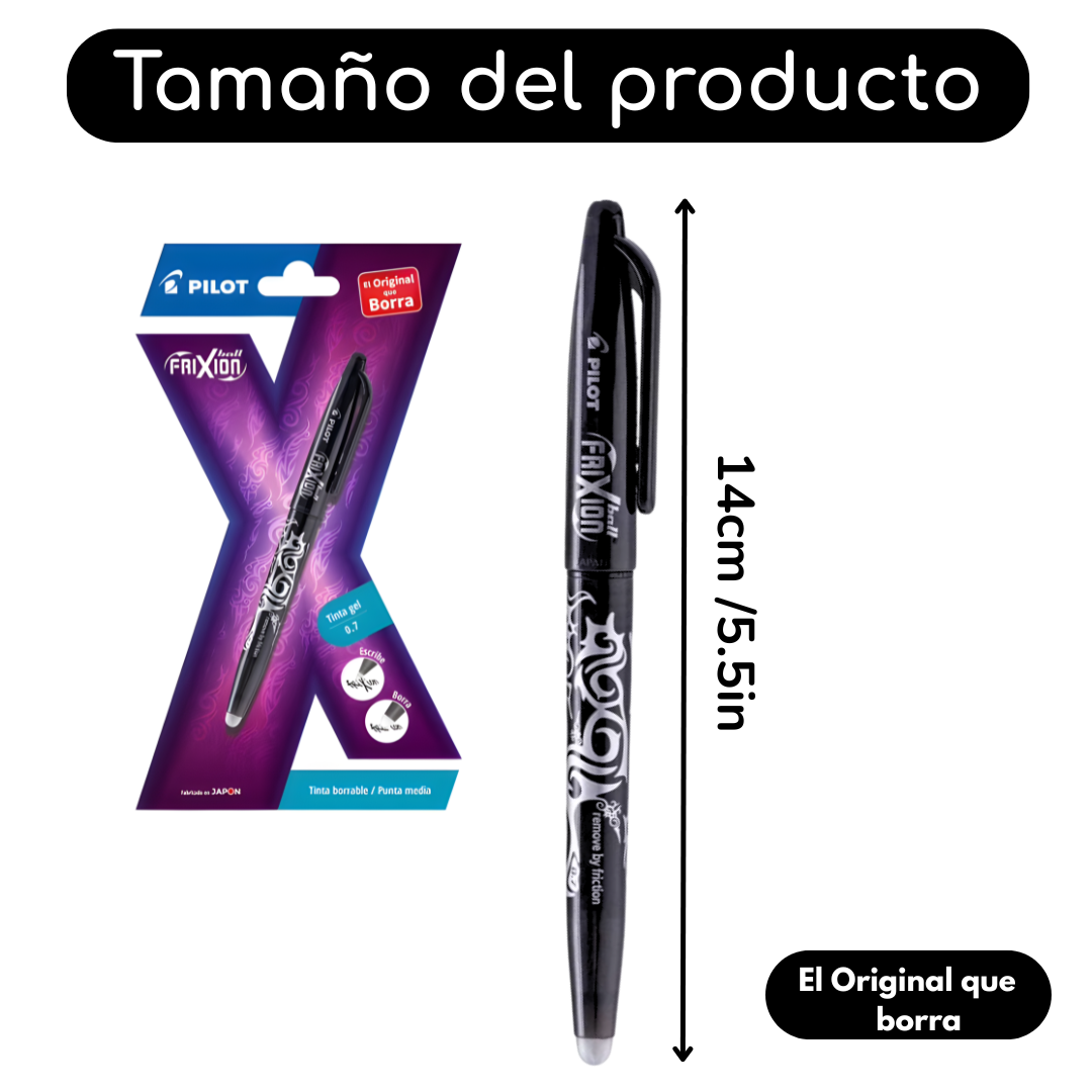 Lápiz Gel Pilot Frixion Ball 0.7 Mm Original Tinta Borrable