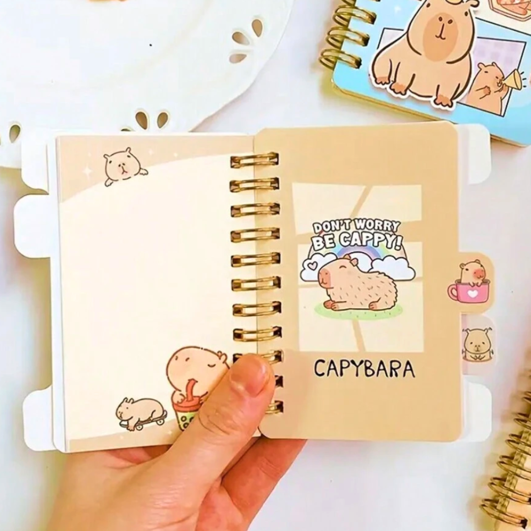 Papelería Capybara Set Kawaii Box De Regalo M