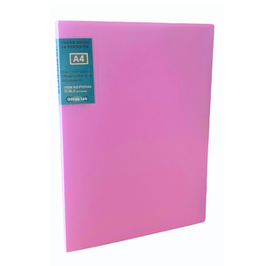 Carpeta Archivadora Color Pastel 10 Fundas Transparentes A4