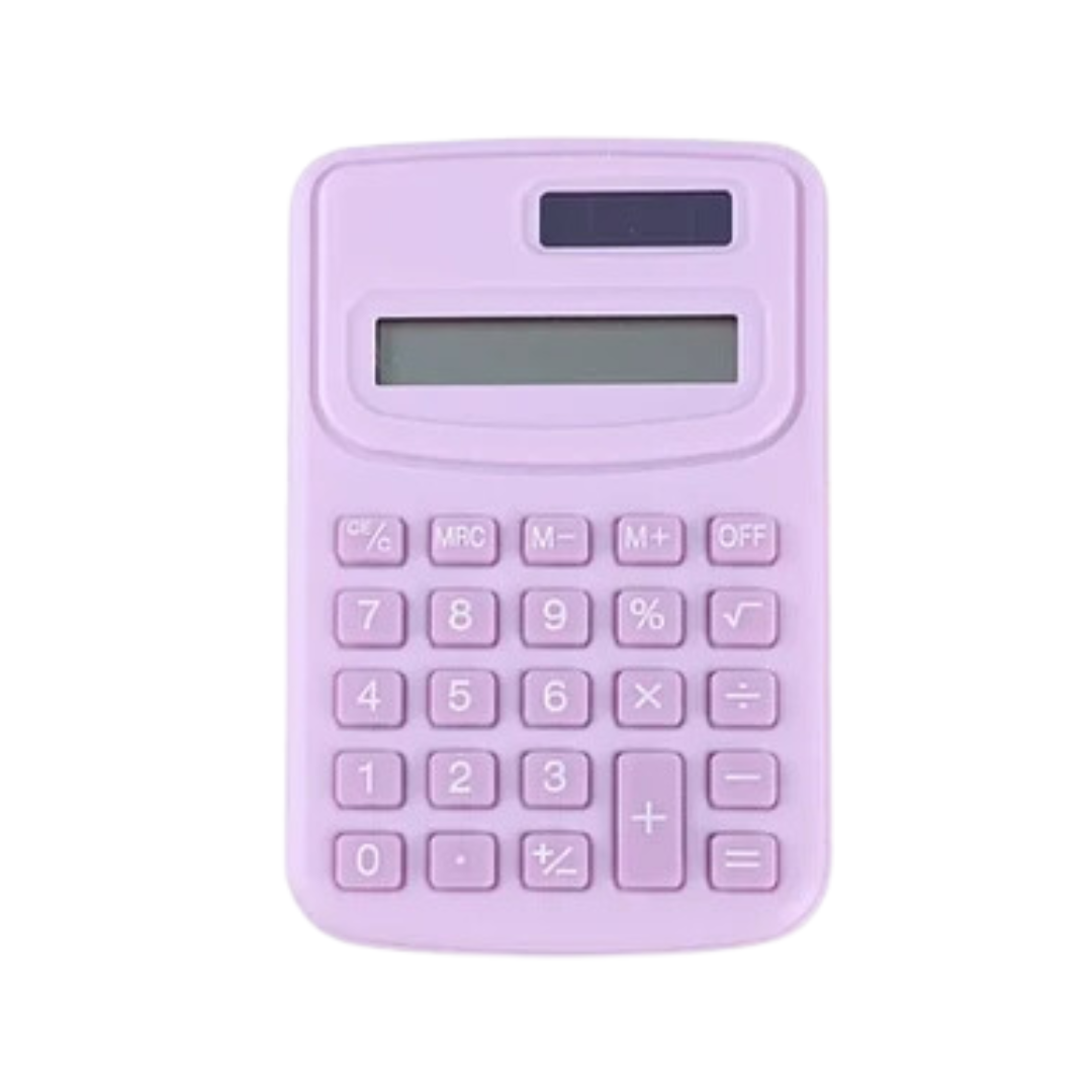 Mini Calculadora De Bolsillo Kawaii Colores Pasteles