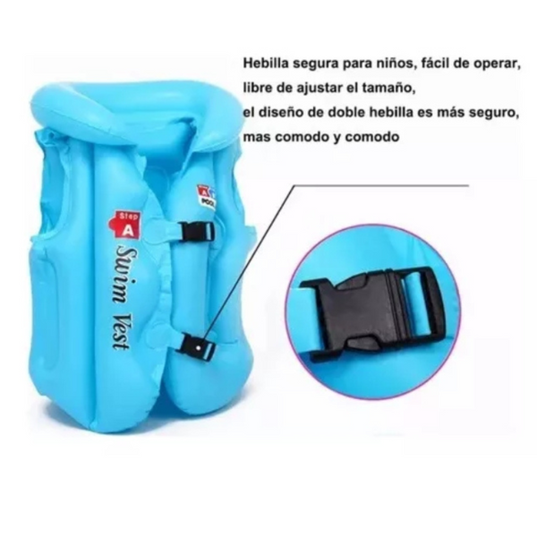 Flotador De Piscina Infantil Chaleco Inflable Talla L