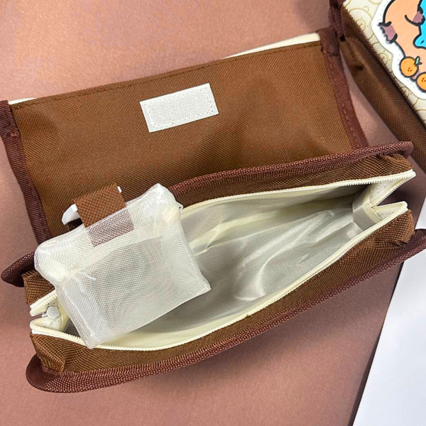 Estuche Grande Capibara Diseño Kawaii Multifuncional