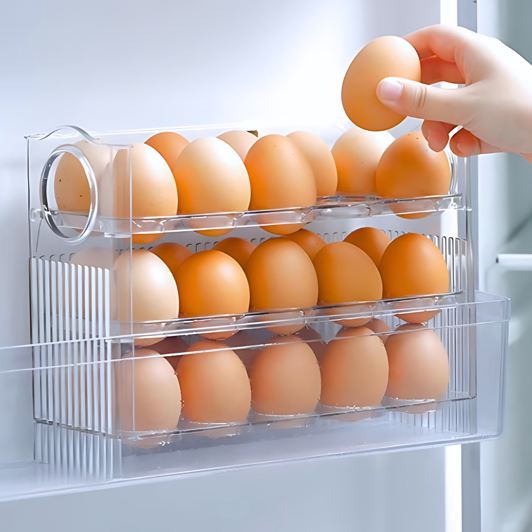 Organizador de Huevos Transparente para 30 Huevos