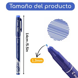 Marcador Fino Pilot Frixion Fineliner Borrable 1.3mm